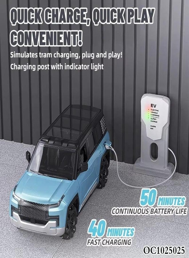 JOYJAY 1:12 Scale Rechargeable Moka U8 Remote Control Drift Car with EV Power Charge Station | Auto Park, Light & Music Best Christmas/Birthday Gift for Kids/Childrens - Image 4